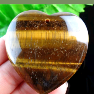 Tiger's eye heart charm reserved Reserve