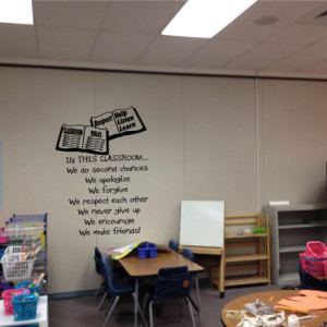 In this Classroom... Children, Children's Wall Quotes Inspirational Quote, School, Daycare, Teacher, Pre-School, Classroom
