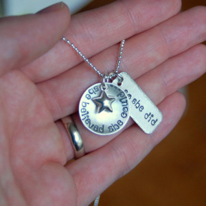 She Believed Sterling Silver Hand Stamped Necklace