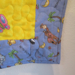 Adorable Animals Flannel Baby Quilt