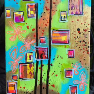 Original Mixed Media Abstract Intuitive Canvas Painting