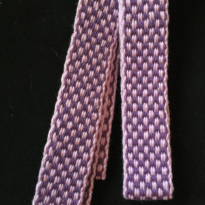 Inkle Loom woven belt, strap, or decorative trim. 100% Cotton. Item # 42-215