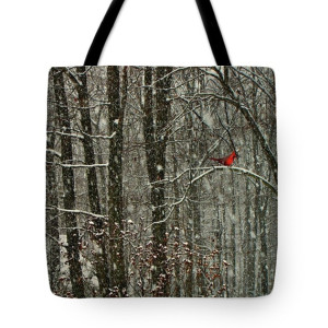 Snow Bird Tote Bag