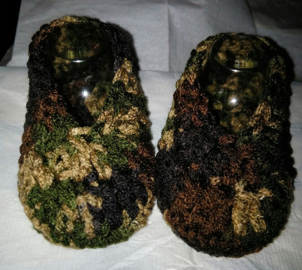 Baby Booties - Slip-on Shoes - Camo