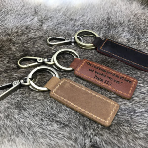 Personalized Leather Keychain, Customized Keychain, Custom Leather Key chain, coordinates key chain longitude latitude keychain, Best Gift