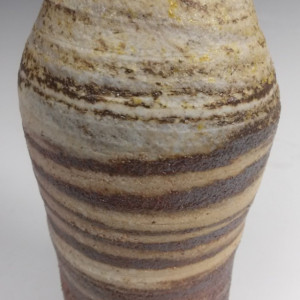 Wood Fired Marbled Clay Bottle