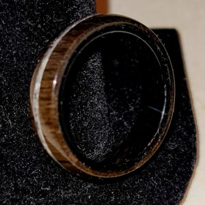 One of a kind handmade wood ring