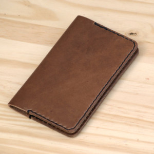 Leather Field Notes Cover with Card Slot, Field Notes, Leather Notebook Cover Credit Card, Leather Memo Cover, Leather Field Notes Wallet