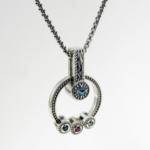 Mothers Birthstone Necklace