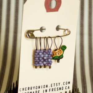 Green Turtle Snag Free Knitting Stitch Markers