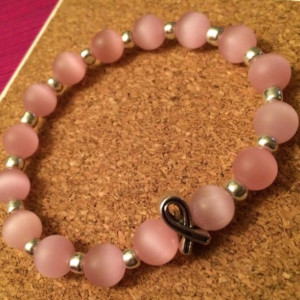 breast cancer awareness stretch bracelet 