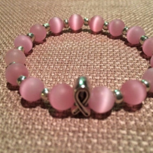 breast cancer awareness stretch bracelet 