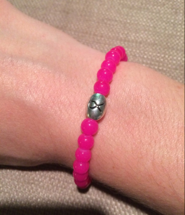 Breast cancer awareness bracelet