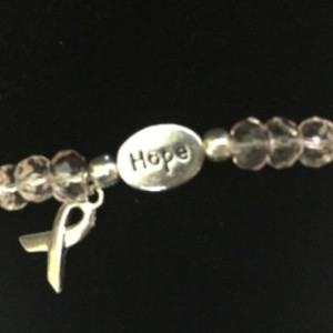 Breast cancer awareness hope bracelet