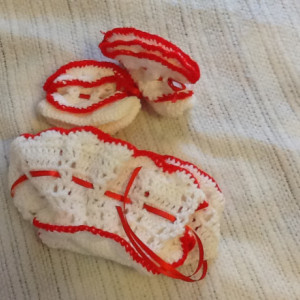 Ladybug infant dress set