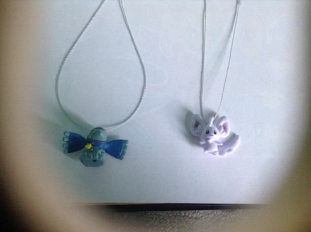 Minccino Pokemon necklace and Kyoger Pokemon necklace