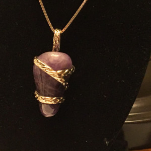 Natural Amethyst necklace 