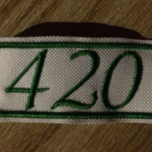 420 and Take the HIGH road LEGALIZE MARIJUANA iron on patch