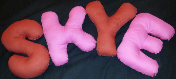 Four Letter Pillows- Three Colors
