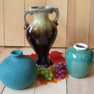 Vintage Style Vase Trio
