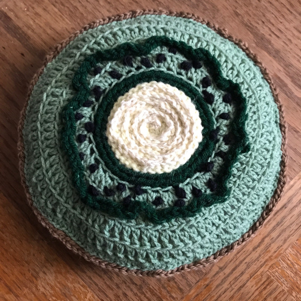 Crochet Kiwi Slice Plushie