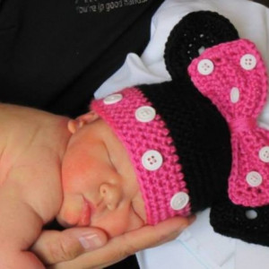 Minnie Mouse Baby Hat