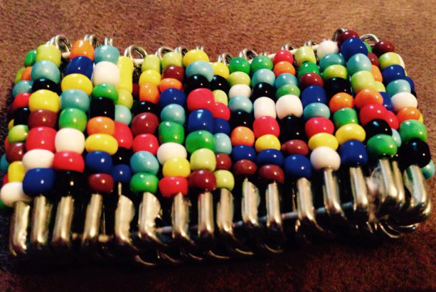 South African inspired color beaded stretch bracelet 