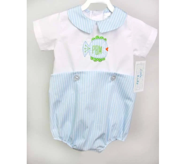 Blue Baby Boy Coming Home Outfit,  Ofishally One Fishing Birthday Party 291734