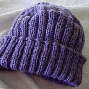 Women's Purple Knitted Hat