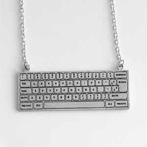 Computer Keyboard Necklace