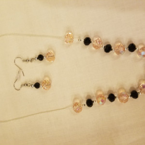 Necklace with matching earrings 