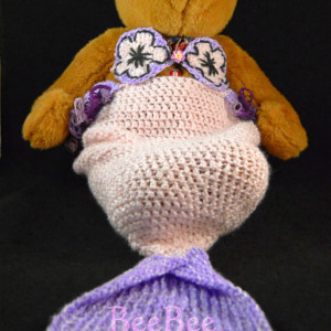 Crochet Newborn Mermaid Tail
