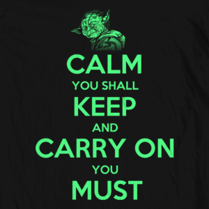 Boys' Star Wars "Calm You Shall Keep, Carry On You Must" Tee
