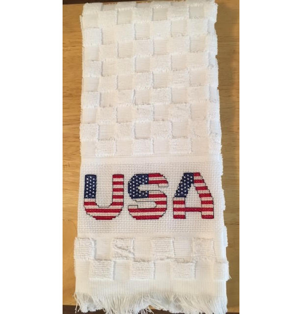 USA Patriotic hand towel