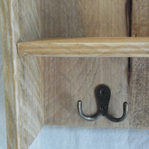 Pallet Key Hook Shelf, Pallet Wood Key Holder, Pallet Shelf, Rustic Home Decor