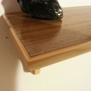 Shelf with teak veneer on pine