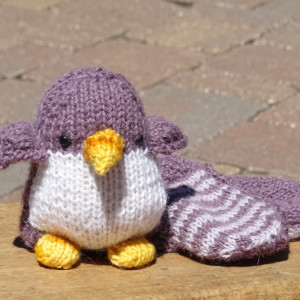 Baby Mittens and Penguin, Alpaca Mittens, Knitted Penguin, Eco Friendly Toy