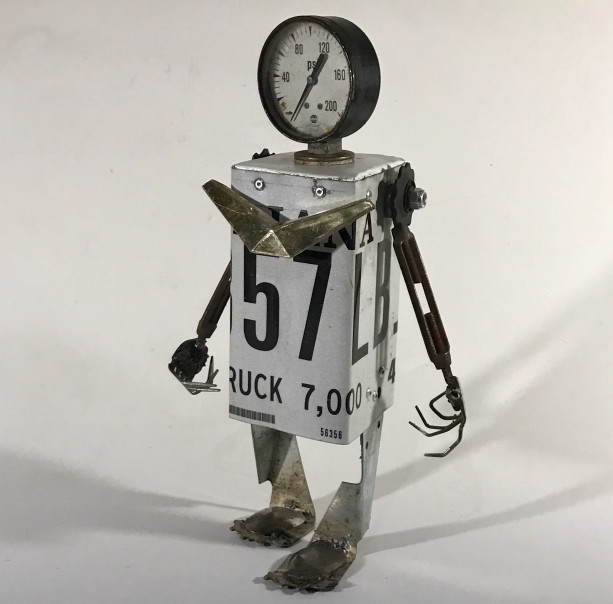 Truck Found Object Assemblage Robot by Jeffery Weatherford