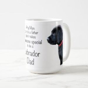 Black Lab Mug - Labrador Mug - Labrador Gifts - Lab Dog- Dog Dad - Lab Dad - Fathers Day -Labrador Retriever - Black Dog Art - Black Lab Art