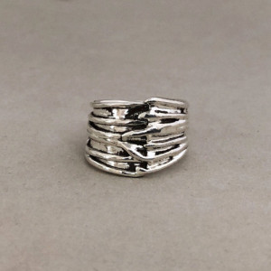 Oxidized Sterling Silver Ring