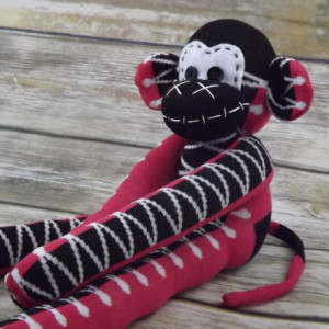 Sock monkey : Elisa ~ The original handmade plush animal made by Chiki Monkeys