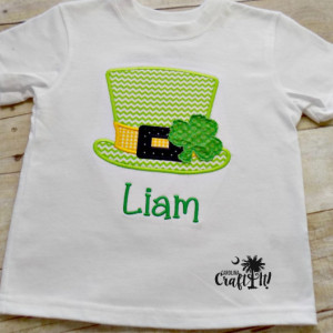 St. Patricks Day, Boys shirt, Baby bodysuit, Toddler, Boys, Embroidered, Personalized