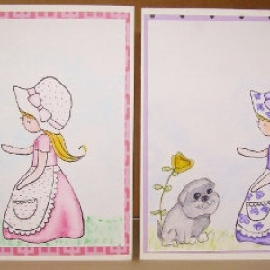Little Primrose Watercolor Greeting Card Set