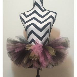 Uptown Girl Black, Gold, and Pink Sparkle Tutu - Teen & Adult Sized