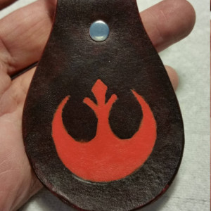 Handpainted Rebel Alliance Keychain Fob