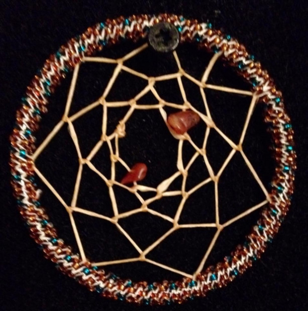Copper and Turquoise Dream Catcher