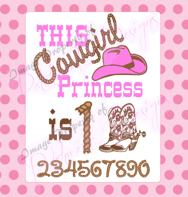 Custom Birthday Cowgirl Princess, onesie or Tee Shirt, creeper, T-Shirt