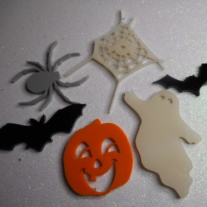 pumpkin charms,ghost charms,Halloween charms,laser cut charms 