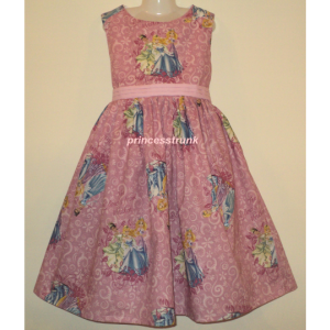 NEW Handmade Disney Princesses Cinderella/Tiana/Rapunzel Dress Custom Sz 12M-14Yrs