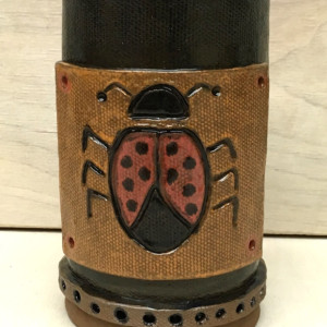 Handbuilt Lady Bug Mug